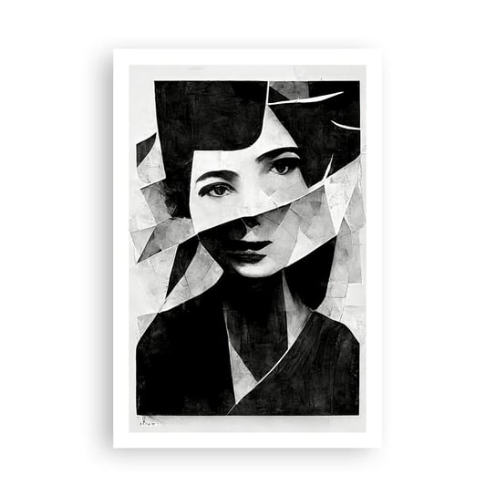 Obraz - Plakat - Naprawdę jaka jesteś… - 61x91cm - Portret Kobieta Czarno-Biały - Foto Plakaty na ścianę bez ramy - Plakat do Salonu Sypialni ARTTOR ARTTOR