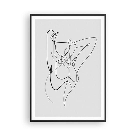 Obraz - Plakat - Naprawdę, jaka jesteś... - 70x100cm - Abstrakcja Ciało Kobiety Grafika - Foto Plakaty w ramie koloru czarnego do Salonu Sypialni ARTTOR ARTTOR