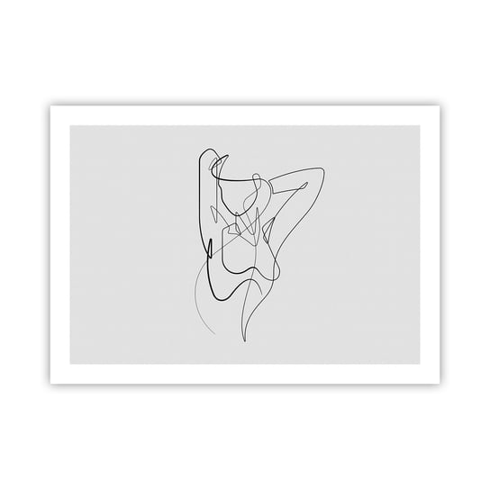 Obraz - Plakat - Naprawdę, jaka jesteś... - 70x50cm - Abstrakcja Ciało Kobiety Grafika - Nowoczesny modny obraz Plakat bez ramy do Salonu Sypialni ARTTOR ARTTOR