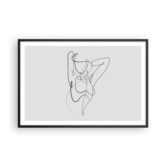 Obraz - Plakat - Naprawdę, jaka jesteś... - 91x61cm - Abstrakcja Ciało Kobiety Grafika - Foto Plakaty na ścianę w czarnej ramie - Plakat do Salonu Sypialni ARTTOR ARTTOR