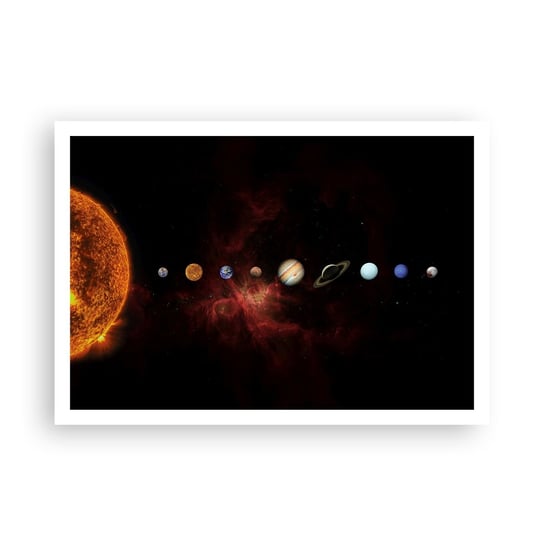 Obraz - Plakat - Nasza okolica - 100x70cm - Układ Słoneczny Planety Kosmos - Foto Plakaty bez ramy na ścianę do Salonu Sypialni ARTTOR ARTTOR