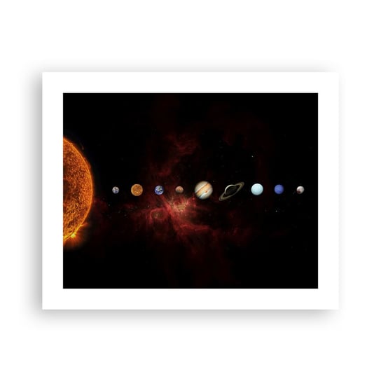 Obraz - Plakat - Nasza okolica - 50x40cm - Układ Słoneczny Planety Kosmos - Foto Plakaty bez ramy do Salonu Sypialni ARTTOR ARTTOR
