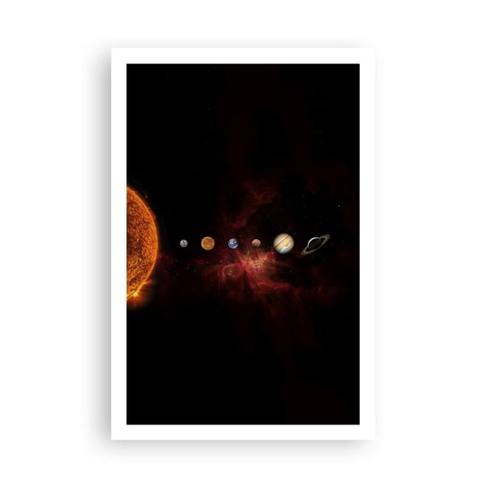 Obraz - Plakat - Nasza okolica - 61x91cm - Układ Słoneczny Planety Kosmos - Foto Plakaty na ścianę bez ramy - Plakat do Salonu Sypialni ARTTOR ARTTOR