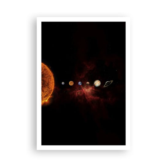 Obraz - Plakat - Nasza okolica - 70x100cm - Układ Słoneczny Planety Kosmos - Foto Plakaty bez ramy na ścianę do Salonu Sypialni ARTTOR ARTTOR