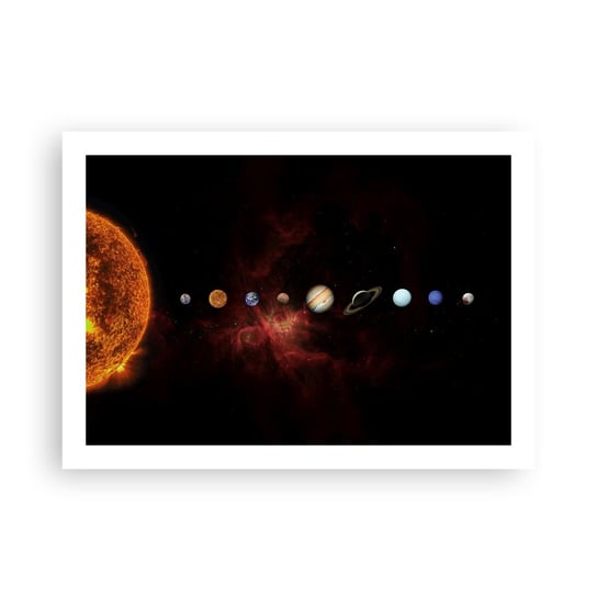 Obraz - Plakat - Nasza okolica - 70x50cm - Układ Słoneczny Planety Kosmos - Nowoczesny modny obraz Plakat bez ramy do Salonu Sypialni ARTTOR ARTTOR
