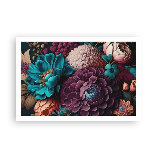 Obraz - Plakat - Natura na bogato - 91x61cm - Kwiaty Botanika Vintage - Foto Plakaty na ścianę bez ramy - Plakat do Salonu Sypialni ARTTOR ARTTOR