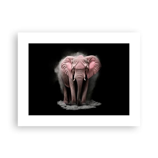 Obraz - Plakat - Nie myśl o różowym słoniu! - 40x30cm - Słońce Safari Afryka - Foto Plakaty na ścianę bez ramy - Plakat do Salonu Sypialni ARTTOR ARTTOR