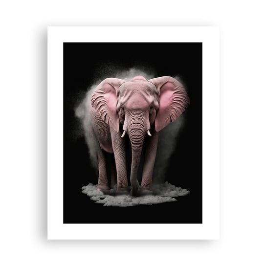 Obraz - Plakat - Nie myśl o różowym słoniu! - 40x50cm - Słońce Safari Afryka - Foto Plakaty bez ramy do Salonu Sypialni ARTTOR ARTTOR
