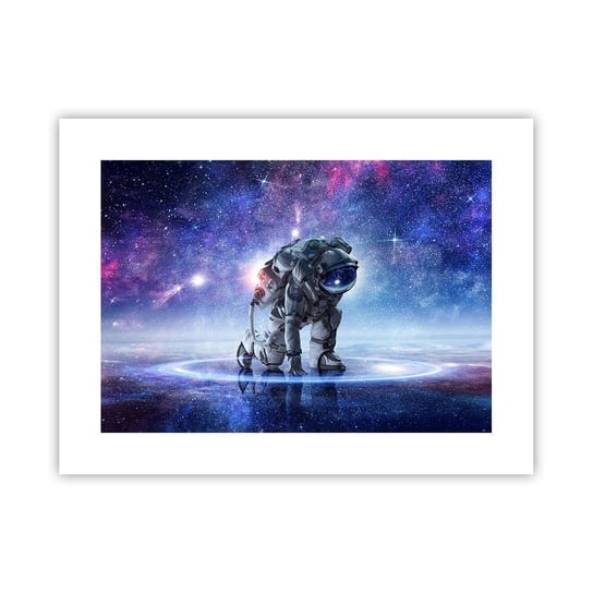 Obraz - Plakat - Niebo gwiaździste nade mną - 40x30cm - Kosmonauta Kosmos Astronauta - Foto Plakaty na ścianę bez ramy - Plakat do Salonu Sypialni ARTTOR ARTTOR