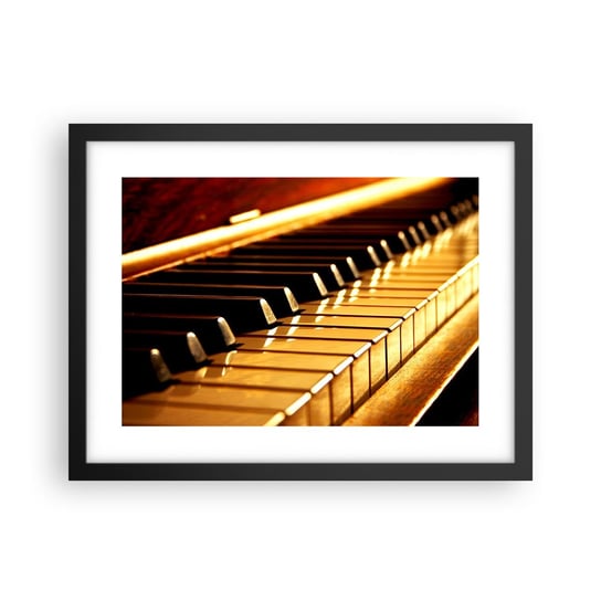 Obraz - Plakat - Nieograniczone możliwości - 40x30cm - Muzyka Fortepian Instrument Muzyczny - Foto Plakaty na ścianę w czarnej ramie - Plakat do Salonu Sypialni ARTTOR ARTTOR