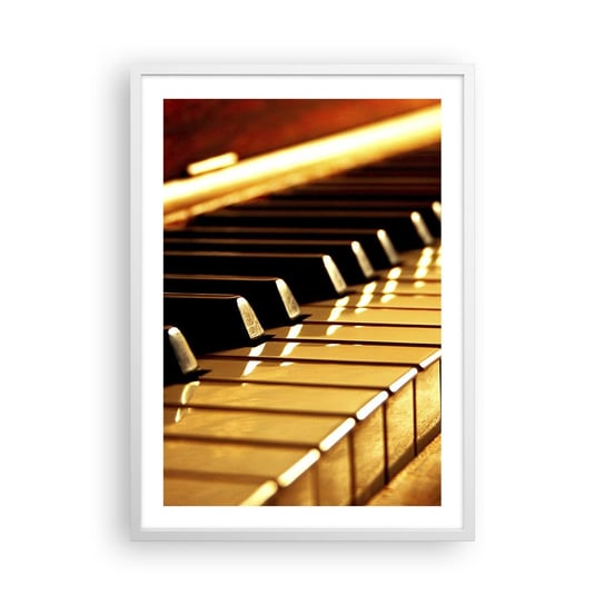 Obraz - Plakat - Nieograniczone możliwości - 50x70cm - Muzyka Fortepian Instrument Muzyczny - Nowoczesny modny obraz Plakat rama biała ARTTOR ARTTOR