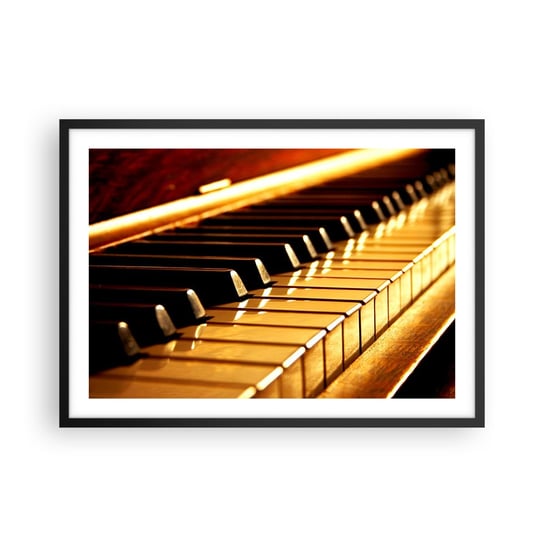 Obraz - Plakat - Nieograniczone możliwości - 70x50cm - Muzyka Fortepian Instrument Muzyczny - Nowoczesny modny obraz Plakat czarna rama ARTTOR ARTTOR