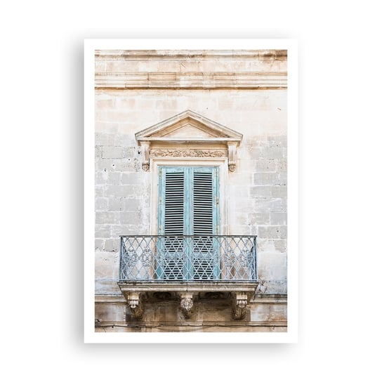 Obraz - Plakat - Niepowtarzalny urok Italii - 70x100cm - Balkon Starodawny Architektura - Foto Plakaty bez ramy na ścianę do Salonu Sypialni ARTTOR ARTTOR