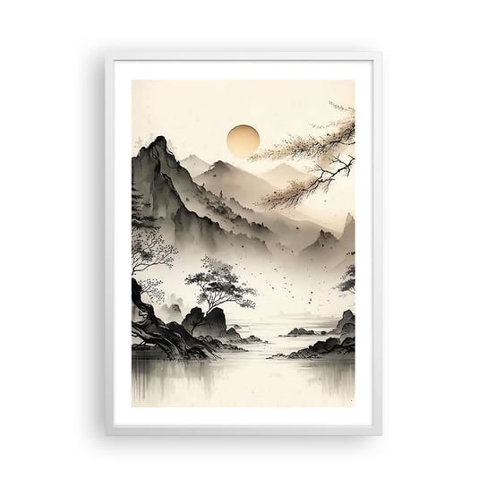 Obraz - Plakat - Niepowtarzalny urok orientu - 50x70cm - Azja Japonia Widok - Nowoczesny modny obraz Plakat rama biała ARTTOR ARTTOR