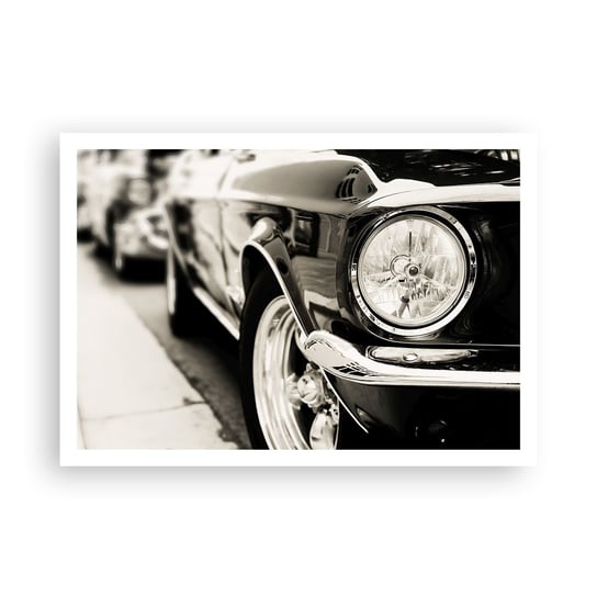 Obraz - Plakat - Nieprzemijający blask - 100x70cm - Auto Samochód Klasyczny - Foto Plakaty bez ramy na ścianę do Salonu Sypialni ARTTOR ARTTOR