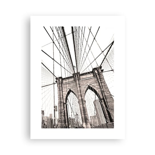 Obraz - Plakat - Nowojorska katedra - 30x40cm - Most Architektura New York - Foto Plakaty na ścianę bez ramy - Plakat do Salonu Sypialni ARTTOR ARTTOR