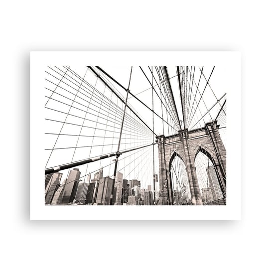 Obraz - Plakat - Nowojorska katedra - 50x40cm - Most Architektura New York - Foto Plakaty bez ramy do Salonu Sypialni ARTTOR ARTTOR