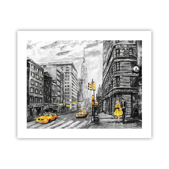 Obraz - Plakat - Nowojorska opowieść - 50x40cm - Miasto Nowy Jork Architektura - Foto Plakaty bez ramy do Salonu Sypialni ARTTOR ARTTOR