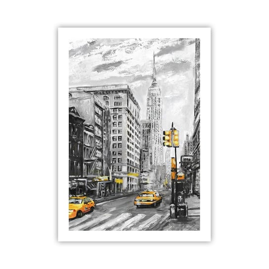Obraz - Plakat - Nowojorska opowieść - 50x70cm - Miasto Nowy Jork Architektura - Nowoczesny modny obraz Plakat bez ramy do Salonu Sypialni ARTTOR ARTTOR