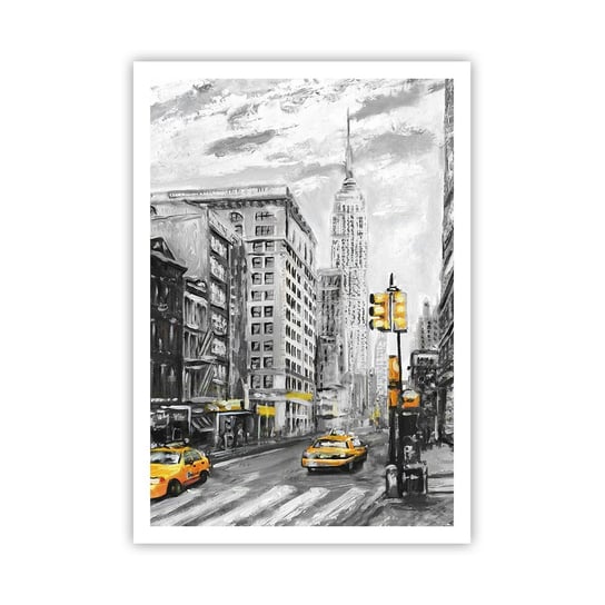 Obraz - Plakat - Nowojorska opowieść - 70x100cm - Miasto Nowy Jork Architektura - Foto Plakaty bez ramy na ścianę do Salonu Sypialni ARTTOR ARTTOR