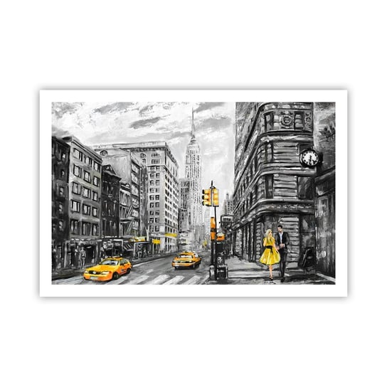 Obraz - Plakat - Nowojorska opowieść - 91x61cm - Miasto Nowy Jork Architektura - Foto Plakaty na ścianę bez ramy - Plakat do Salonu Sypialni ARTTOR ARTTOR