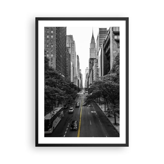 Obraz - Plakat - Nowojorski poranek - 50x70cm - Nowy Jork Miasto Architektura - Nowoczesny modny obraz Plakat czarna rama ARTTOR ARTTOR