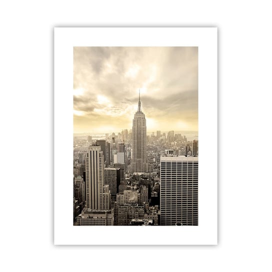 Obraz - Plakat - Nowy Jork utkany z szarości - 30x40cm - Miasto Nowy Jork Manhattan - Foto Plakaty na ścianę bez ramy - Plakat do Salonu Sypialni ARTTOR ARTTOR