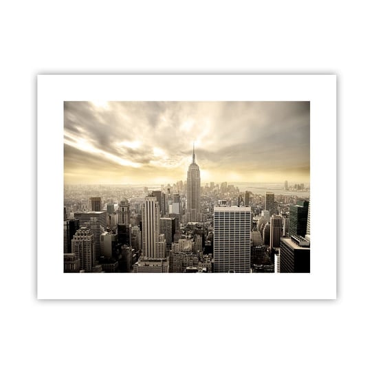 Obraz - Plakat - Nowy Jork utkany z szarości - 40x30cm - Miasto Nowy Jork Manhattan - Foto Plakaty na ścianę bez ramy - Plakat do Salonu Sypialni ARTTOR ARTTOR