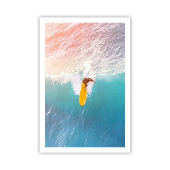 Obraz - Plakat - Oceaniczny jeździec - 61x91cm - Surfing Fala Morska Morze - Foto Plakaty na ścianę bez ramy - Plakat do Salonu Sypialni ARTTOR ARTTOR