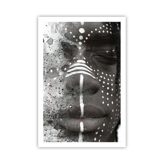 Obraz - Plakat - Odkryj pierwotnego ducha - 61x91cm - Portret Kobiety Kobieta Afroamerykanka - Foto Plakaty na ścianę bez ramy - Plakat do Salonu Sypialni ARTTOR ARTTOR