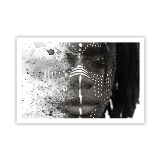 Obraz - Plakat - Odkryj pierwotnego ducha - 91x61cm - Portret Kobiety Kobieta Afroamerykanka - Foto Plakaty na ścianę bez ramy - Plakat do Salonu Sypialni ARTTOR ARTTOR
