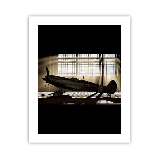 Obraz - Plakat - Odpoczynek wojownika - 40x50cm - Lotnictwo Hangar Lotniczy Samolot - Foto Plakaty bez ramy do Salonu Sypialni ARTTOR ARTTOR