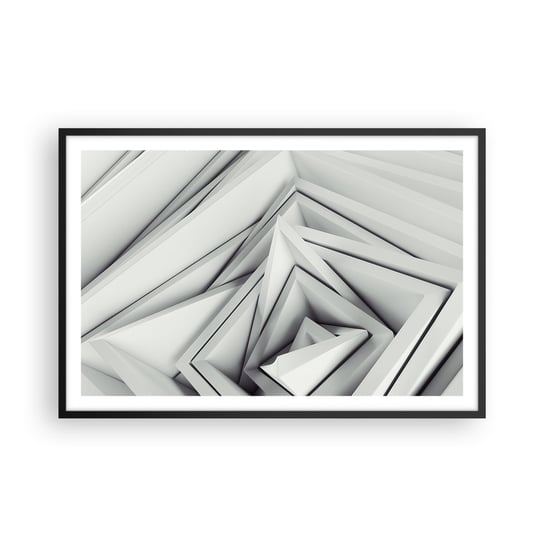 Obraz - Plakat - Ostrych kątów pąkowie - 91x61cm - Technologia 3D Nowoczesny - Foto Plakaty na ścianę w czarnej ramie - Plakat do Salonu Sypialni ARTTOR ARTTOR