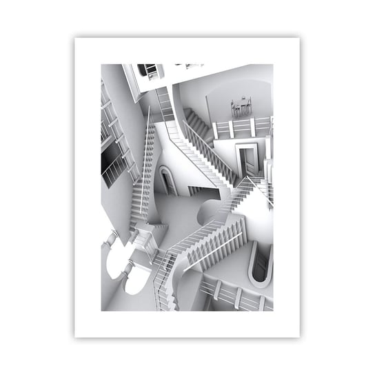 Obraz - Plakat - Paradoksy przestrzeni - 30x40cm - Abstrakcja 3D Architektura - Foto Plakaty na ścianę bez ramy - Plakat do Salonu Sypialni ARTTOR ARTTOR
