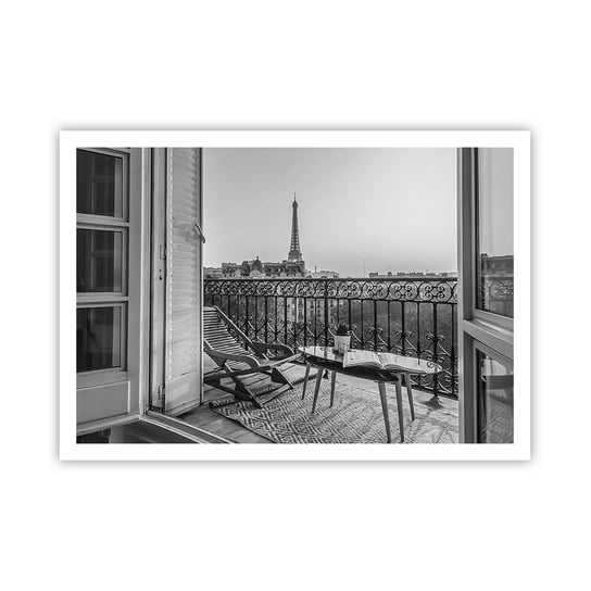 Obraz - Plakat - Paryskie popołudnie - 100x70cm - Miasto Paryż Architektura - Foto Plakaty bez ramy na ścianę do Salonu Sypialni ARTTOR ARTTOR