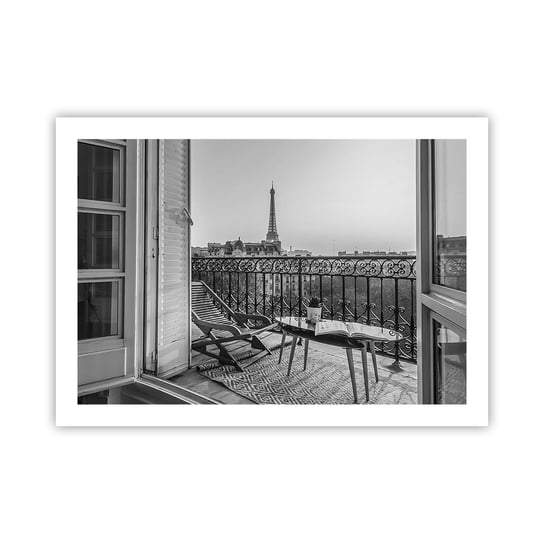 Obraz - Plakat - Paryskie popołudnie - 70x50cm - Miasto Paryż Architektura - Nowoczesny modny obraz Plakat bez ramy do Salonu Sypialni ARTTOR ARTTOR