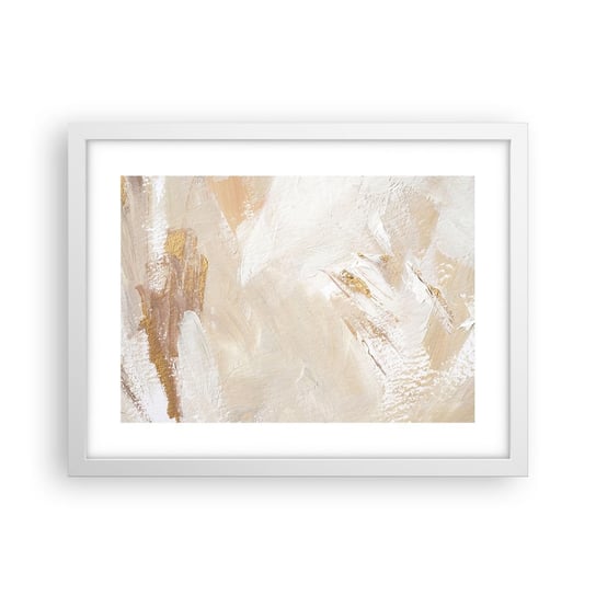 Obraz - Plakat - Pastelowa kompozycja - 40x30cm - Minimalistyczny Jasny Sztuka - Foto Plakaty na ścianę w ramie białej - Plakat do Salonu Sypialni ARTTOR ARTTOR