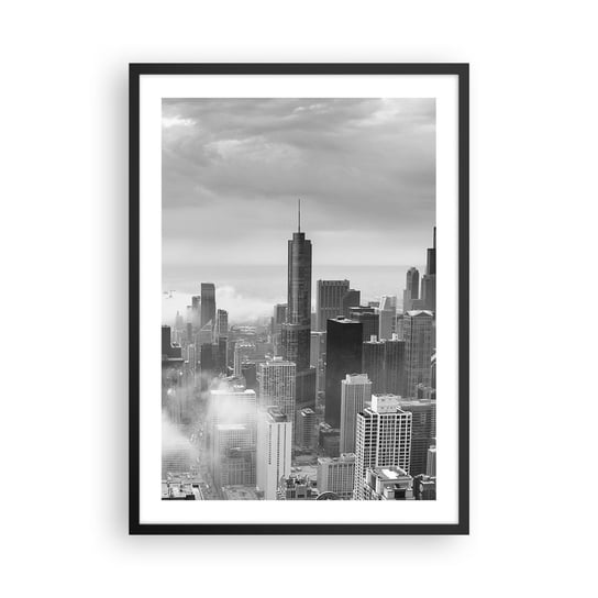 Obraz - Plakat - Pejzaż amerykański - 50x70cm - Architektura Miasto Stany Zjednoczone - Nowoczesny modny obraz Plakat czarna rama ARTTOR ARTTOR