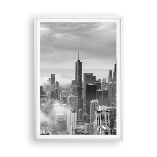Obraz - Plakat - Pejzaż amerykański - 70x100cm - Architektura Miasto Stany Zjednoczone - Foto Plakaty w ramie koloru białego do Salonu Sypialni ARTTOR ARTTOR