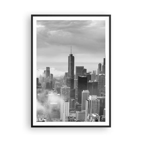 Obraz - Plakat - Pejzaż amerykański - 70x100cm - Architektura Miasto Stany Zjednoczone - Foto Plakaty w ramie koloru czarnego do Salonu Sypialni ARTTOR ARTTOR