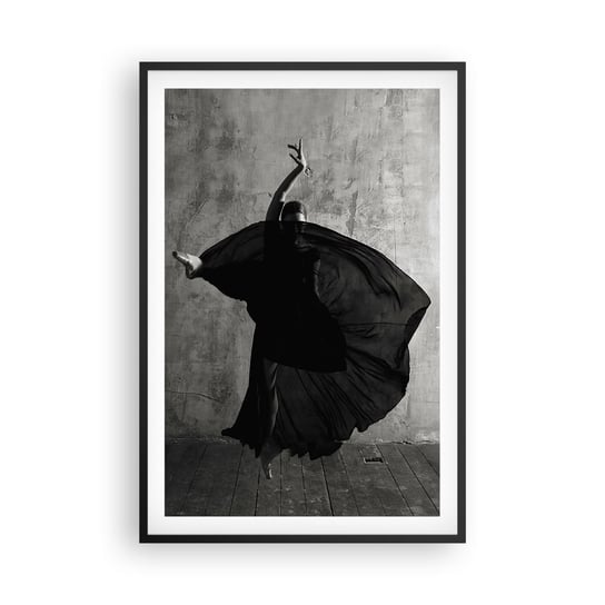 Obraz - Plakat - Pełne pasji pas - 61x91cm - Baletnica Taniec Balet - Foto Plakaty na ścianę w czarnej ramie - Plakat do Salonu Sypialni ARTTOR ARTTOR
