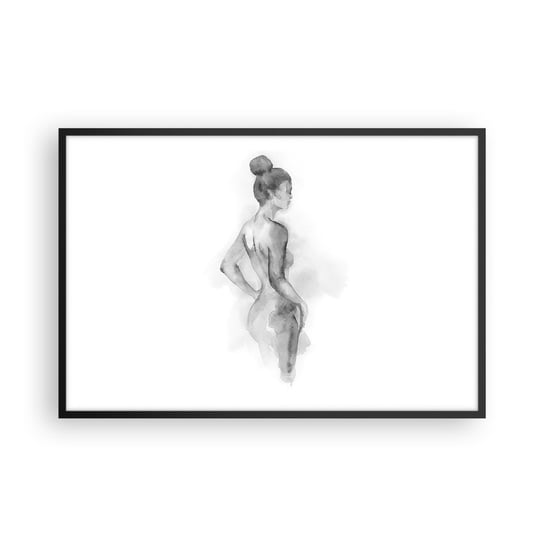 Obraz - Plakat - Piękna jak malowanie - 91x61cm - Kobieta Ciało Grafika - Foto Plakaty na ścianę w czarnej ramie - Plakat do Salonu Sypialni ARTTOR ARTTOR