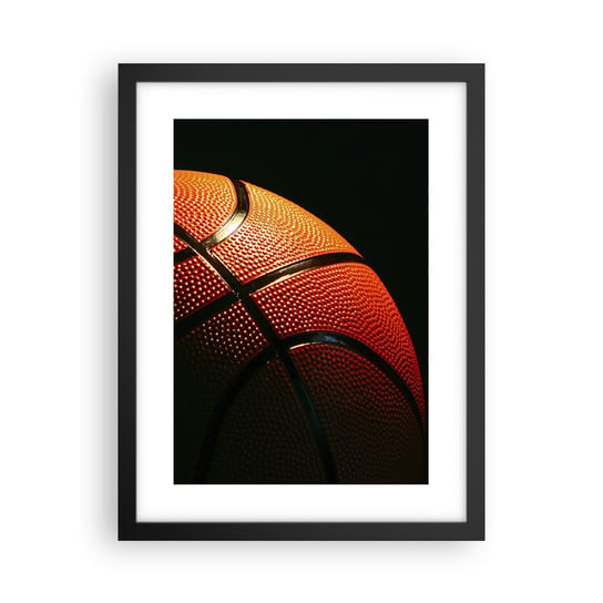 Obraz - Plakat - Piękna jak planeta - 30x40cm - Sport Koszykówka Piłka Koszykowa - Foto Plakaty na ścianę w czarnej ramie - Plakat do Salonu Sypialni ARTTOR ARTTOR