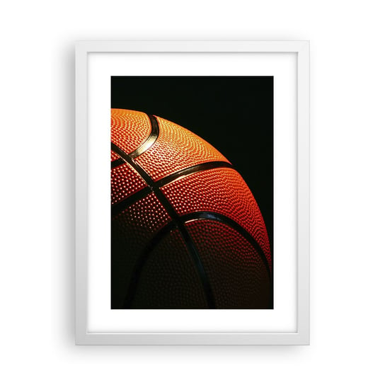 Obraz - Plakat - Piękna jak planeta - 30x40cm - Sport Koszykówka Piłka Koszykowa - Foto Plakaty na ścianę w ramie białej - Plakat do Salonu Sypialni ARTTOR ARTTOR