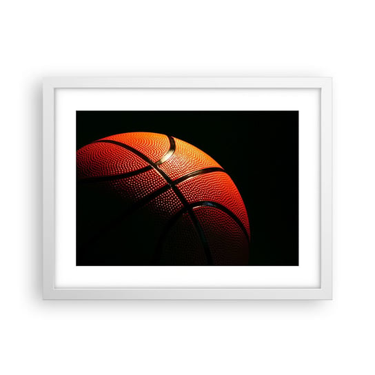 Obraz - Plakat - Piękna jak planeta - 40x30cm - Sport Koszykówka Piłka Koszykowa - Foto Plakaty na ścianę w ramie białej - Plakat do Salonu Sypialni ARTTOR ARTTOR