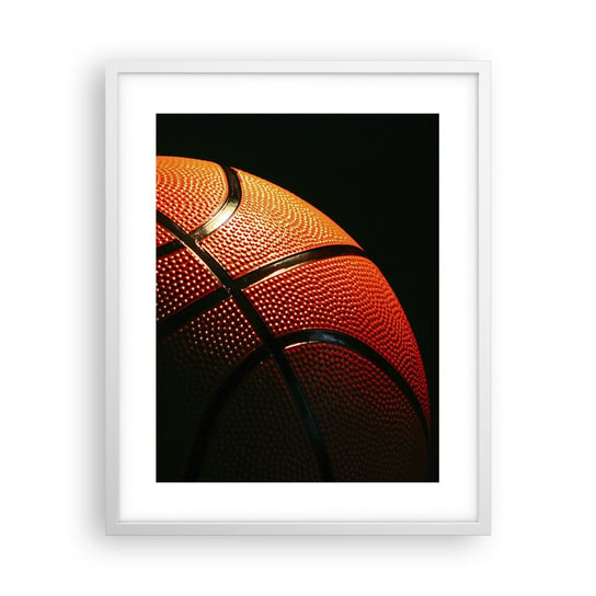 Obraz - Plakat - Piękna jak planeta - 40x50cm - Sport Koszykówka Piłka Koszykowa - Foto Plakaty w ramie koloru białego do Salonu Sypialni ARTTOR ARTTOR