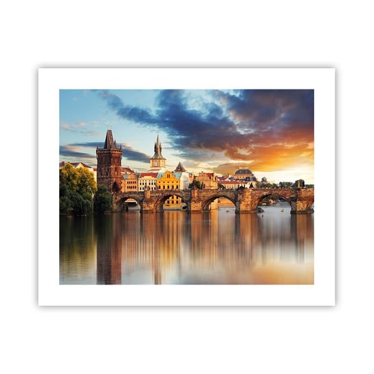 Obraz - Plakat - Piękna od wieków - 50x40cm - Miasto Praga Czechy - Foto Plakaty bez ramy do Salonu Sypialni ARTTOR ARTTOR