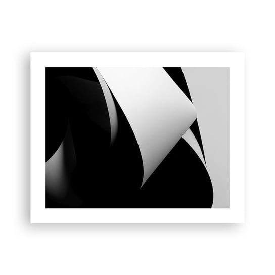 Obraz - Plakat - Płaszczyzny światła z głębi cienia - 50x40cm - 3D Stonowany Kształty - Foto Plakaty bez ramy do Salonu Sypialni ARTTOR ARTTOR