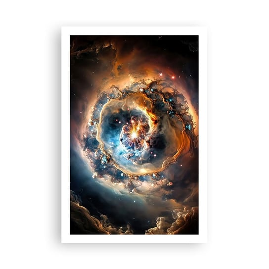 Obraz - Plakat - Początek - 61x91cm - Wszechświat Kosmos Galaktyka - Foto Plakaty na ścianę bez ramy - Plakat do Salonu Sypialni ARTTOR ARTTOR