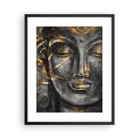 Obraz - Plakat - Poczuj spokój - 40x50cm - Budda Kultura Azja - Foto Plakaty w ramie koloru czarnego do Salonu Sypialni ARTTOR ARTTOR